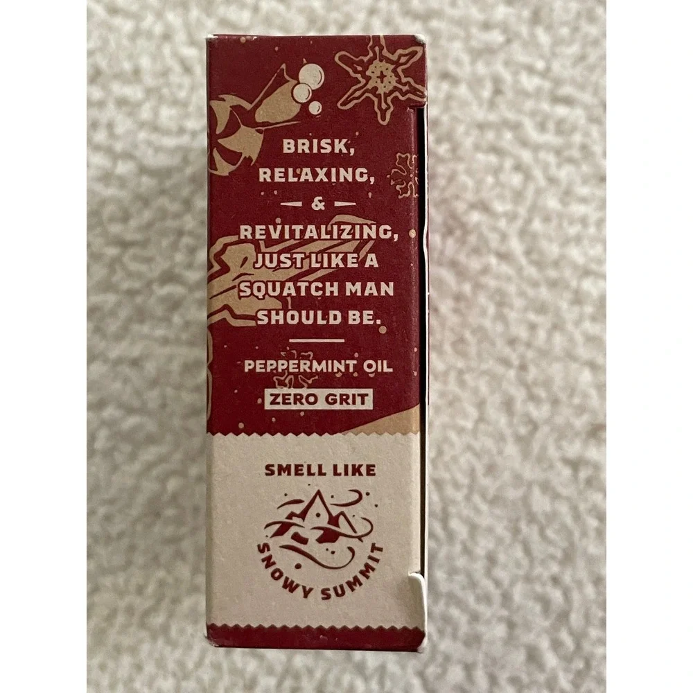 Dr. Squatch Mens 5oz Natural Soap Frosty‎ Peppermint Limited Edition Zero Grit